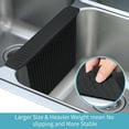 thumbnail image 4 of OTHWAY 12.8"x17.6" Silicone Sink Divider Mat, Large Sink Saddle & Protector for Divided Sink, No Suction Cups, Easy to Clean, Dish Drying Rack for Glassware and Dishes (Black), 4 of 7