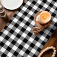 thumbnail image 3 of Summer Lemon Table Runner 72 Inches, Farmhouse Yellow Fruit Plaid Wooden Grain Bed Runner Dresser Scarves Tabletop for Indoor Outdoor Parties/Ceremony/Banquet, 14" x 72", 3 of 9