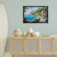 thumbnail image 4 of Stupell Industries Traditional Pathway Along Coast Black Floating Frame Canvas Art, 31 x 21, by LSR Design Studio, 4 of 8