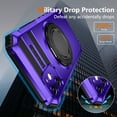 thumbnail image 4 of Allytech Case for iPhone 11 - 360° Rotatable Magnetic Ring Stand - Compatible with MagSafe - Military-Grade Protection - Anti-Scratch & Anti-Fingerprint - Slim Fit Cover (Purple), 4 of 11