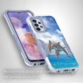 thumbnail image 2 of Cass Creations Case Compatible for Samsung Galaxy A23 5G, Hybrid Shockproof Bumper Protective Phone Cover - Jumping Dolphins, 2 of 5