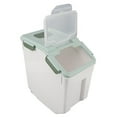 thumbnail image 4 of Airtight Rice Container 3,5Lbs Flour Bin for Dry Food Pet Dog Cat Large Extra Mini Grain Storage Containers Kitchen Container with Measuring Cup, 4 of 7