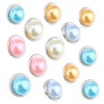 thumbnail image 2 of Milisten 100Pcs Decorative Mini Brads Round Paper Fasteners Pearl Design Brads Random Color, 2 of 5