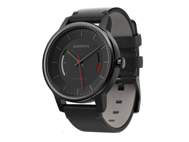 Garmin v������vomove Classic - Black - activity with - leather - black - Bluetooth, ANT+/ANT - 1.69 oz - Walmart.com