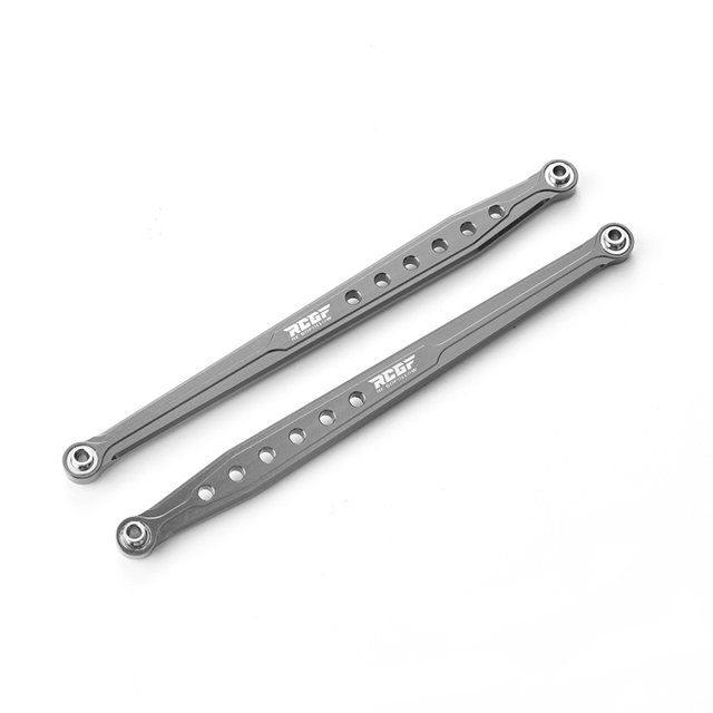 2x Front Steering Link Rod Set For Linkage Rods Metal AXIAL SCX10 Made With Precision CNC Machining Front Steering silver