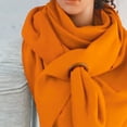 thumbnail image 4 of Opolski Foulard Châle Multi-Usage pour Femmes Automne Hiver Couleur Unie Col Doux, 4 of 7