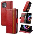 thumbnail image 1 of Case for Motorola Moto Edge 20 Lite Cover Leather Wallet Folio Case Book Design Flip Magnetic Closure - Red, 1 of 5