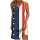 thumbnail image 2 of Puntoco Vestidos Mujer Fancy 2024 Nuevo vestido sin mangas con botones en el pecho y cuello en V estampado para mujer, 2 of 5
