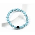 thumbnail image 3 of Pulsera Con Hematita Y Piedras Naturales Energia Proteccion Xtellar Color Turquesa Largo 19 Cm, 3 of 4