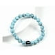 thumbnail image 3 of Pulsera Con Hematita Y Piedras Naturales Energia Proteccion Xtellar Color Turquesa Largo 19 Cm, 3 of 4