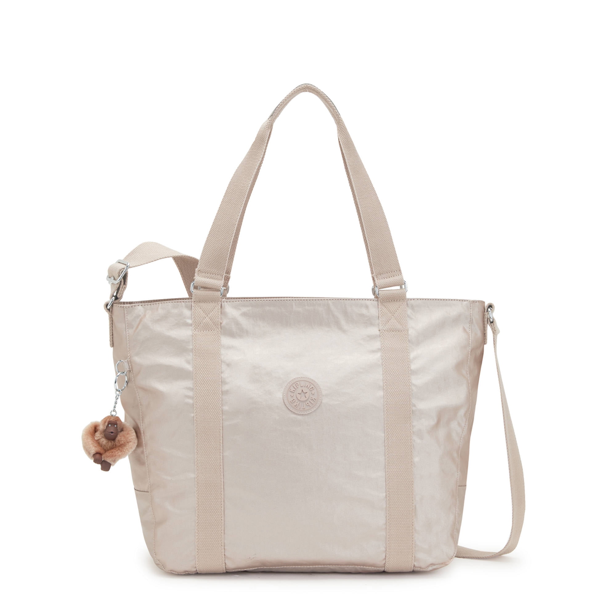 Kipling Women s Adara Metallic Nylon Medium Tote Palestine Ubuy