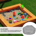 thumbnail image 4 of SHOWERORO 1 Pc Durable Oxford Cloth Sandbox Cover Easy to Install for Grey Design Protection from Sun and Rain, 4 of 6