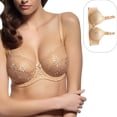 thumbnail image 5 of Sujetador bordado calado sexy Copa fina de algodón Ropa interior ajustable sin anillo de acero, 5 of 5