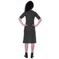 thumbnail image 4 of Moomaya Robe Droite à Manches Courtes pour Femmes, Unie, Décontractée, Coupe Ample, avec Poches, 4 of 6