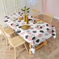 thumbnail image 4 of White Cow Black Spot Geometric Pattern Rectangle Tablecloth 60"x120",Waterproof Polyester Rectangle Table Cloth, Wipeable Spillproof Polyester Tablecloth for Dining, Camping, Indoor and Outdoor, 4 of 6