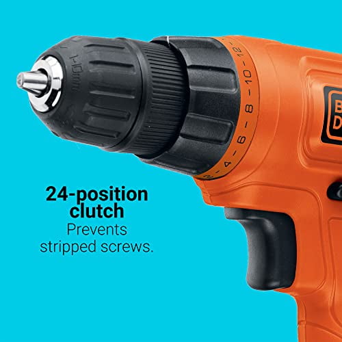 BLACK+DECKER 20V MAX Cordless Drill / Driver with 30-Piece Accessories Tool  -New