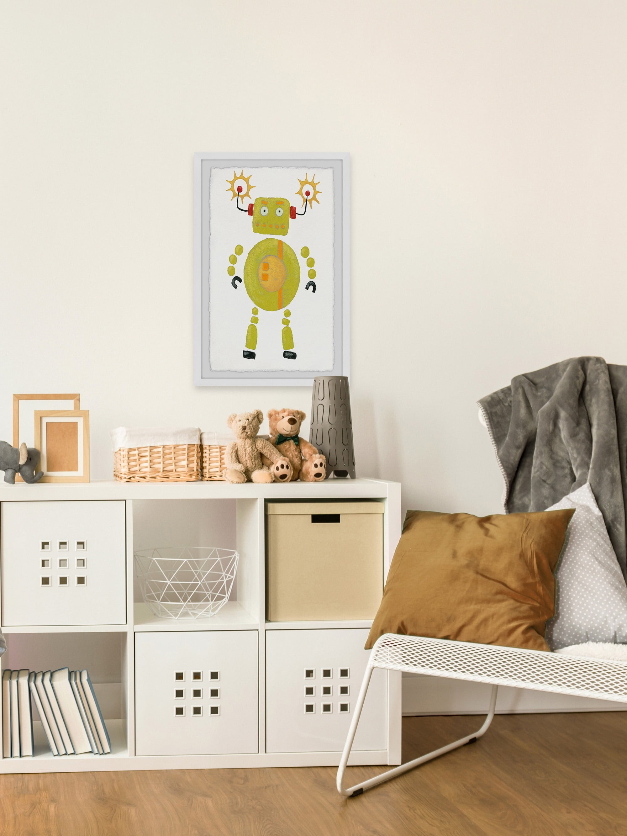 Marmont Hill Magnetic Robot Framed Wall Art