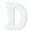 D, variant on 6 Pack: 9" White MDF Whimsy Letter by Make Market