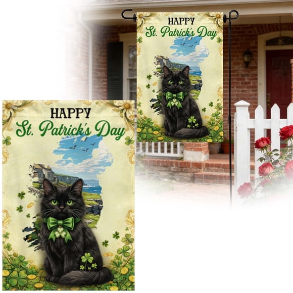 TIELUTT St. Patrick's Day Garden Flag for Adding Festive Color Bringing Your Outdoor Space to Life with Outdoor Banner Frame Pennant Holder Banner Easter Home Flag Garden Flag Poles for outside