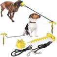thumbnail image 4 of Greeniant Juguete universal para mascotas, juguete con sonido para la dentición, juguetes portátiles para practicar, entretenimiento, juegos deportivos Suministros para perros Amarillo Greeniant PT004352-01B, 4 of 6