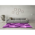 thumbnail image 3 of Ahgly Company Indoor Round Abstract Pink Contemporary Area Rugs, 3' Round, 3 of 4