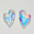 thumbnail image 2 of 1Pcs Heart Pendant Ornament K9 Glass Rhinestone Charm for Women DIY Jewelry Making, 2 of 2