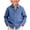 Blue, variant on Blekii Boys Long Sleeve Button down Shirt Casual Collar Cotton Linen Solid Top, Black, 120