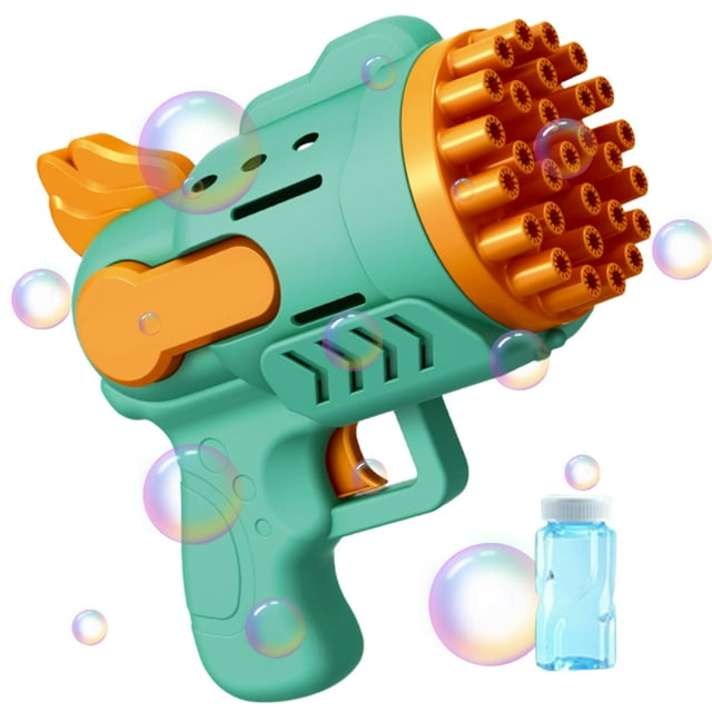 Máquina de burbujas de 29 agujeros para niños, juguete para regalo al aire libre, pistola para hacer burbujas, soplador de burbujas eléctrico, juguetes para niños, regalos