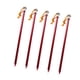 thumbnail image 4 of 5 estacas para tienda de campaña con tornillos y anclajes para el suelo con correas, clavijas de acero para acampar, estacas para tienda de campaña Rojo, 4 of 8