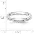 thumbnail image 4 of 10K White Gold 10Kw 3mm Standard Comfort Fit Band Size 4.5 Made In United States 1wcf030-4.5, 4 of 5