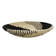 thumbnail image 6 of DecMode Black Seagrass Handmade Spiral Basket Plate Wall Decor (3 Count), 6 of 11