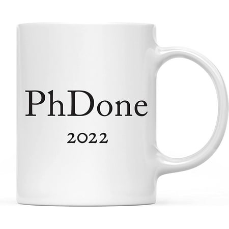 

11oz. Graduation Coffee Mug Gift PhDone 2024 1-Pack Includes Gift Box Cups for Graduates School Students of Class of 2024 Grad Diploma Academic Degree Congratulations
