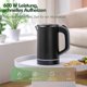 thumbnail image 3 of Kettle Stainless Steel, Mini Travel Kettle for 0.8 Liter, 600 Watt Electric Kettle, Double Wall Design, Overheat Protection, Quick Boil Function, Quie, 3 of 5