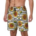 thumbnail image 2 of Daiia Cute Sunflowers Mens Swim Trunks Swim Shorts Quick Dry Swim Shorts with Mesh Lining Pockets-X-Large, 2 of 9
