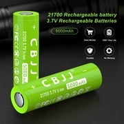 3.7V 21700 Rechargeable Battery Lithium 5000mAh for LED Flashlight,Toys,Headlamps, RC Cars,Garden Lights and Other Electronic Devices