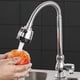 thumbnail image 5 of Grifo de cocina moderno Sanitec Sn 0017, material de alta calidad, rociador de doble función, caño flexible, acabado cromado, 5 of 8