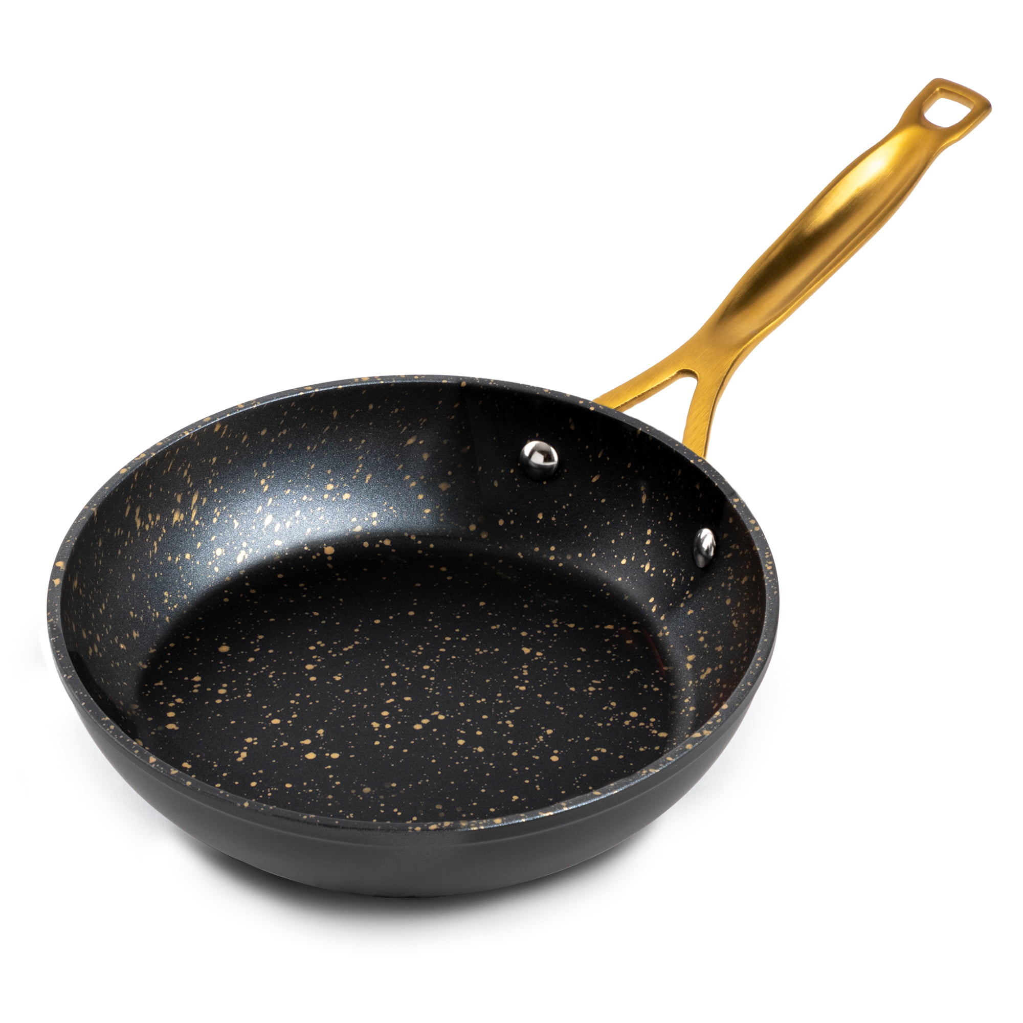 Thyme And Table Non Stick 8 Inch Gold Fry Pan With Stainless Steel