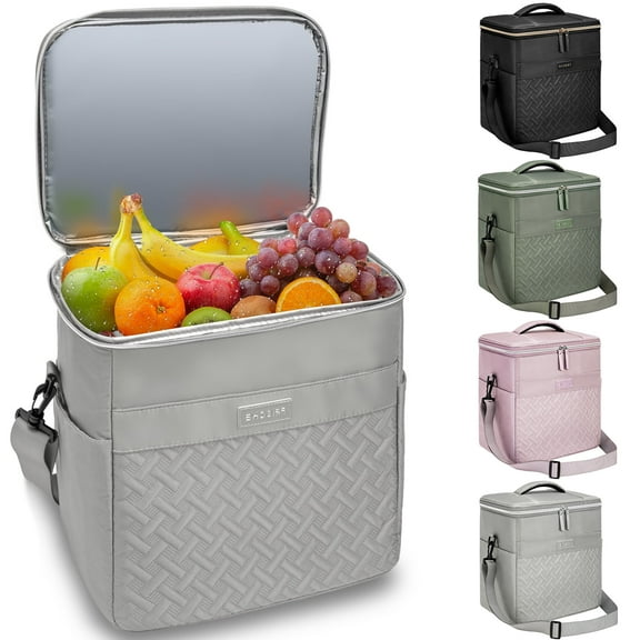 Stillithou Insulated Cooler Bag for Men Women, 45 Cans Large Capacity Waterproof Coolers, Soft Portable Cooler Box for Beach Travel Camping Picnic Work, Grey