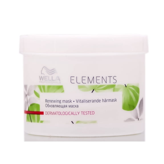 16.9 oz , Wella Elements Renewing Mask , Hair Beauty Product - Pack of 1 w/ Sleek Pin Comb