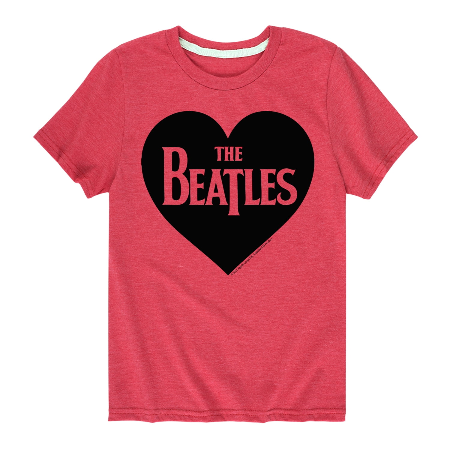 The Beatles Heart Toddler And Youth Short Sleeve Graphic T Shirt