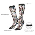 thumbnail image 6 of Fotbe Cute Butterfly print Women's Men's Novelty Crew Socks Cotton Socks Knee High Socks for Walking,Running,Nurses,Pregnancy, 6 of 8