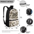 thumbnail image 3 of HUISEFOR Duck Camo Bow Kids Backpack Set,5 Pcs 17 Inch Multifunctional Backpack with Lunch Bag,Pencil Case,Water Bottle Holder for Elementary & Middle 4th-6th Grade, 3 of 6