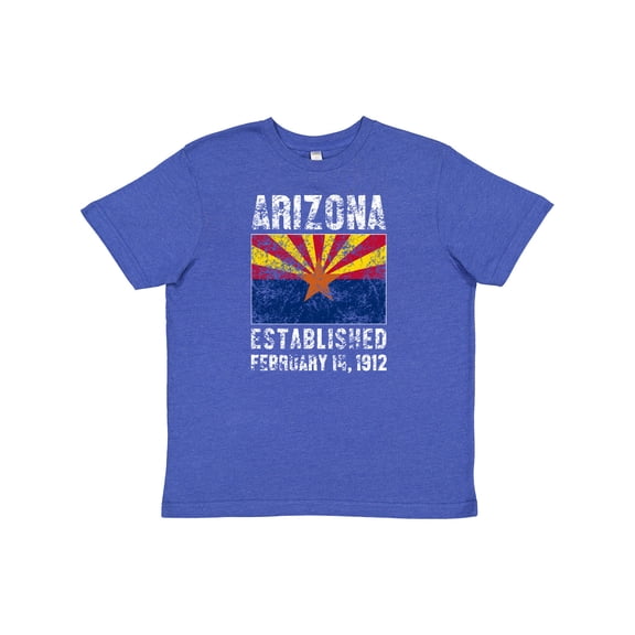 Inktastic Established February 14, 1912 Arizona Flag Youth T-Shirt