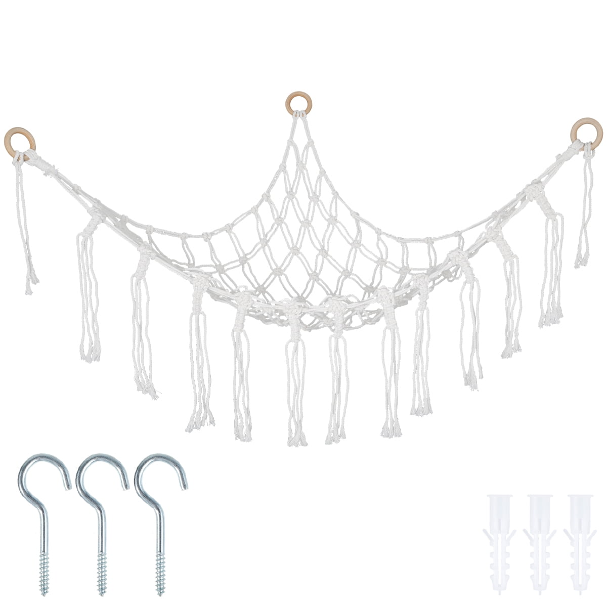 Stuffed Animal Net Elastic Stuffed Toy Hammock Macrame Creative Plush