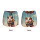 thumbnail image 3 of Balery Hot Air Balloon Guinea Pig Pantalones cortos deportivos para mujer con forro y dos bolsillos, elásticos, para entrenamiento, gimnasio, yoga-Large, 3 of 7