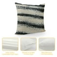thumbnail image 4 of PIKWEEK  Boucle Pillow Covers 18x18 Cream Decorative for Bed Couch Textured Throw Pillows Farmhouse Soft, 1PC, Black Stripe Multiple specifications, 4 of 5