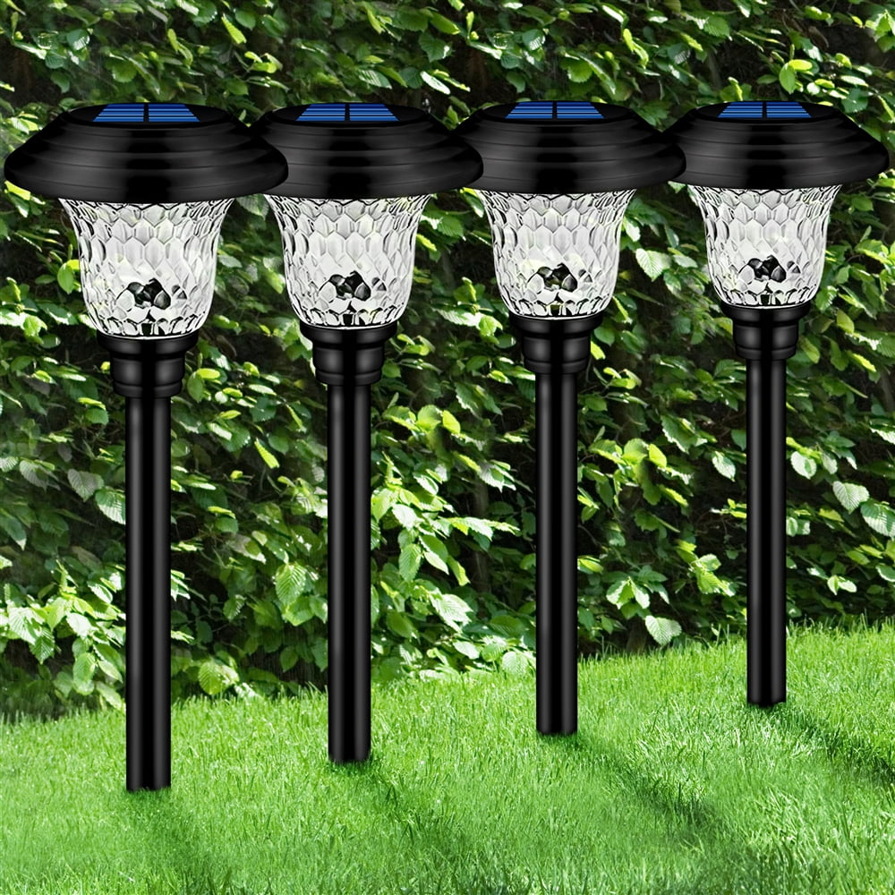 8 Pack Solar Pathway Lights Outdoor Decorative Solar Garden Lights 