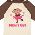 thumbnail image 4 of Inktastic Mimi's Girl monkey Girls Long Sleeve Baby Bodysuit, 4 of 5