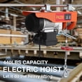 thumbnail image 2 of Garvee Electric Hoist, 440 lbs Lift Electric Winch w/ Wired Remote Control, Emergency Stop Switch for Garage Factories,480W 110V, 2 of 6