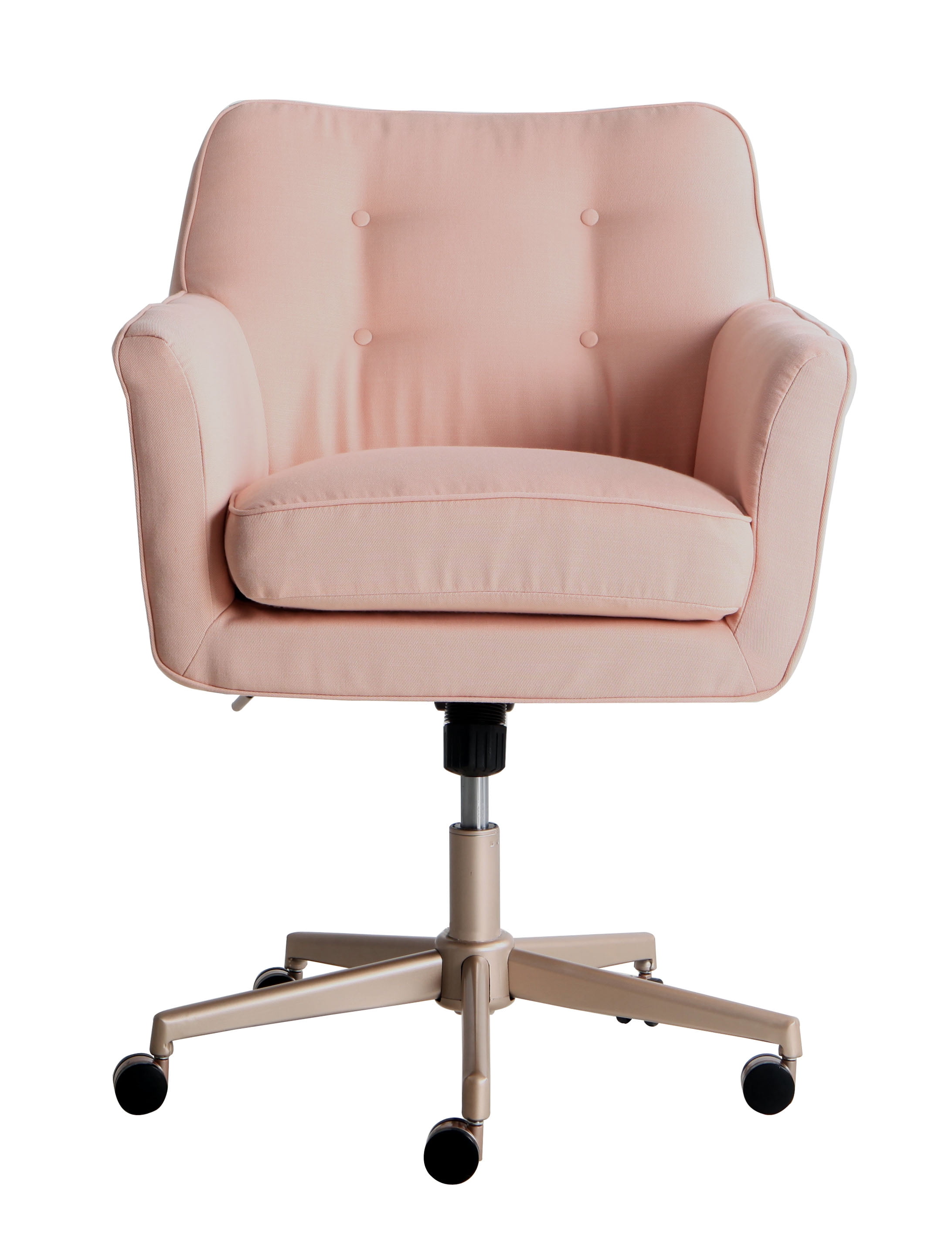 serta style ashland home office chair blush pink twill fabric